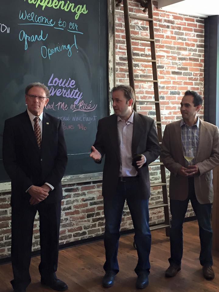 Louie's Wine Dive ribbon cutting
